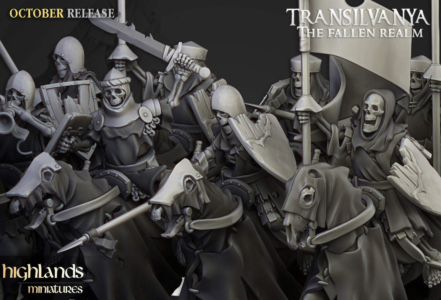 Transilvanya Mounted Skeleton Warriors | Transilvanya Army Collection | Highland Miniatures