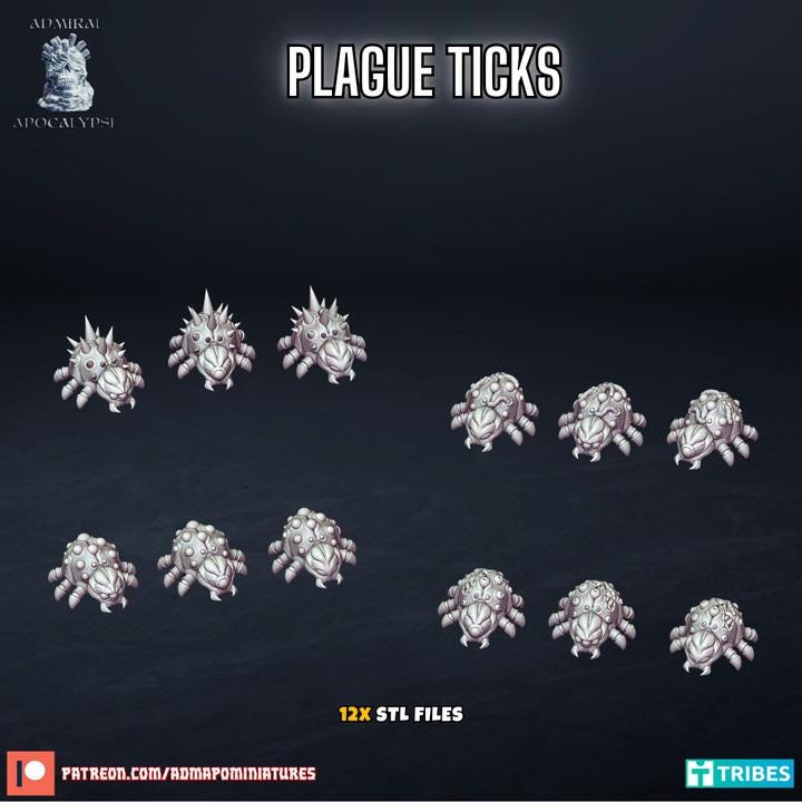 Plague Basing Bits | Decay & Corruption Wargaming Scatter | Admiral Apocalypse