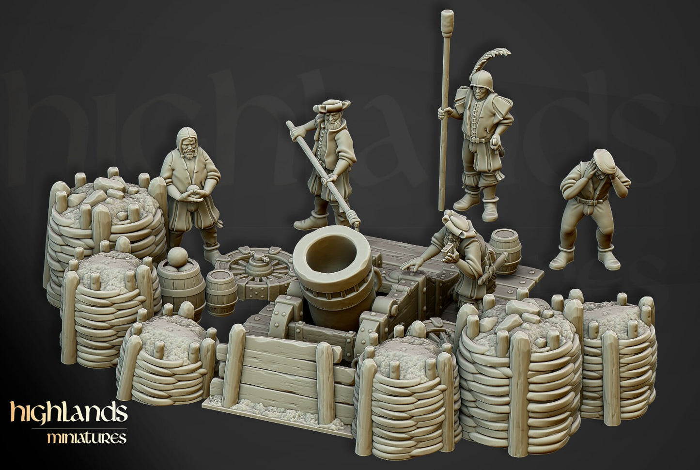 Sunland Mortar | Sunland Army Collection | Highland Miniatures