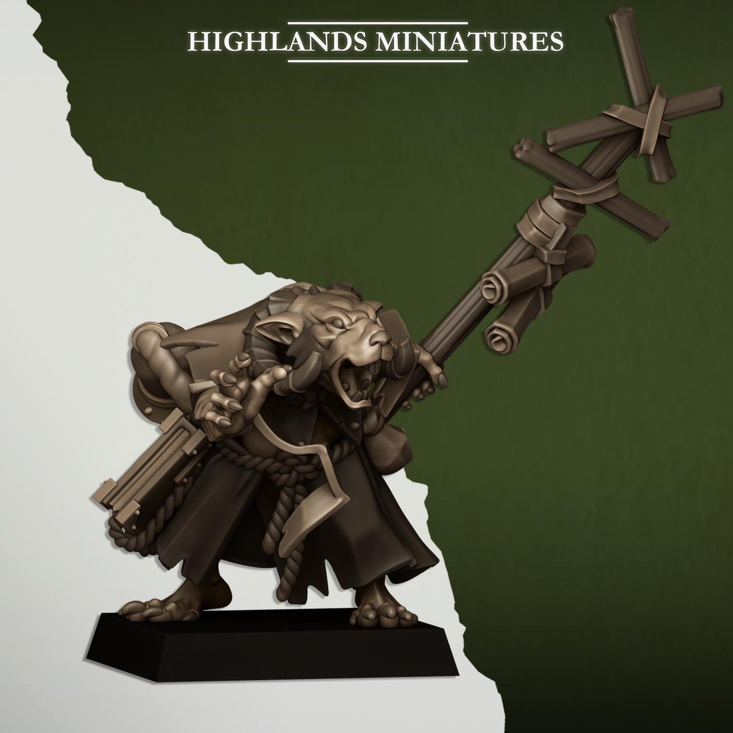 Sewer Rats Vermin Warlock | Sewer Rats Army Collection | Highland Miniatures
