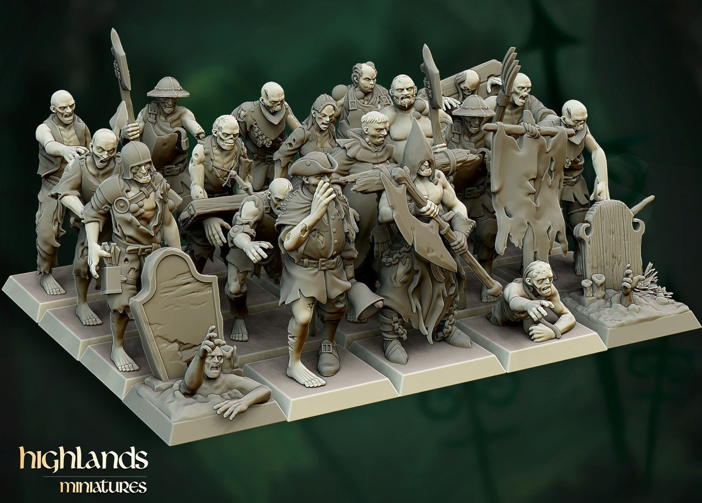 Transilvanya Zombies | Transilvanya Army Collection | Highland Miniatures