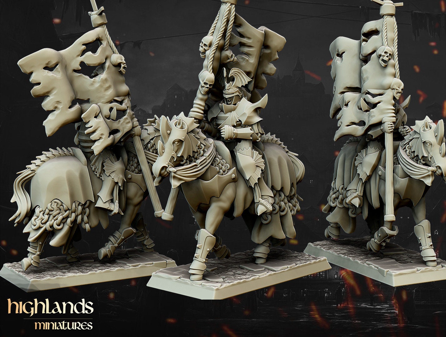 Transilvanya Vampire Knights (Mounted) | Transilvanya Army Collection | Highland Miniatures