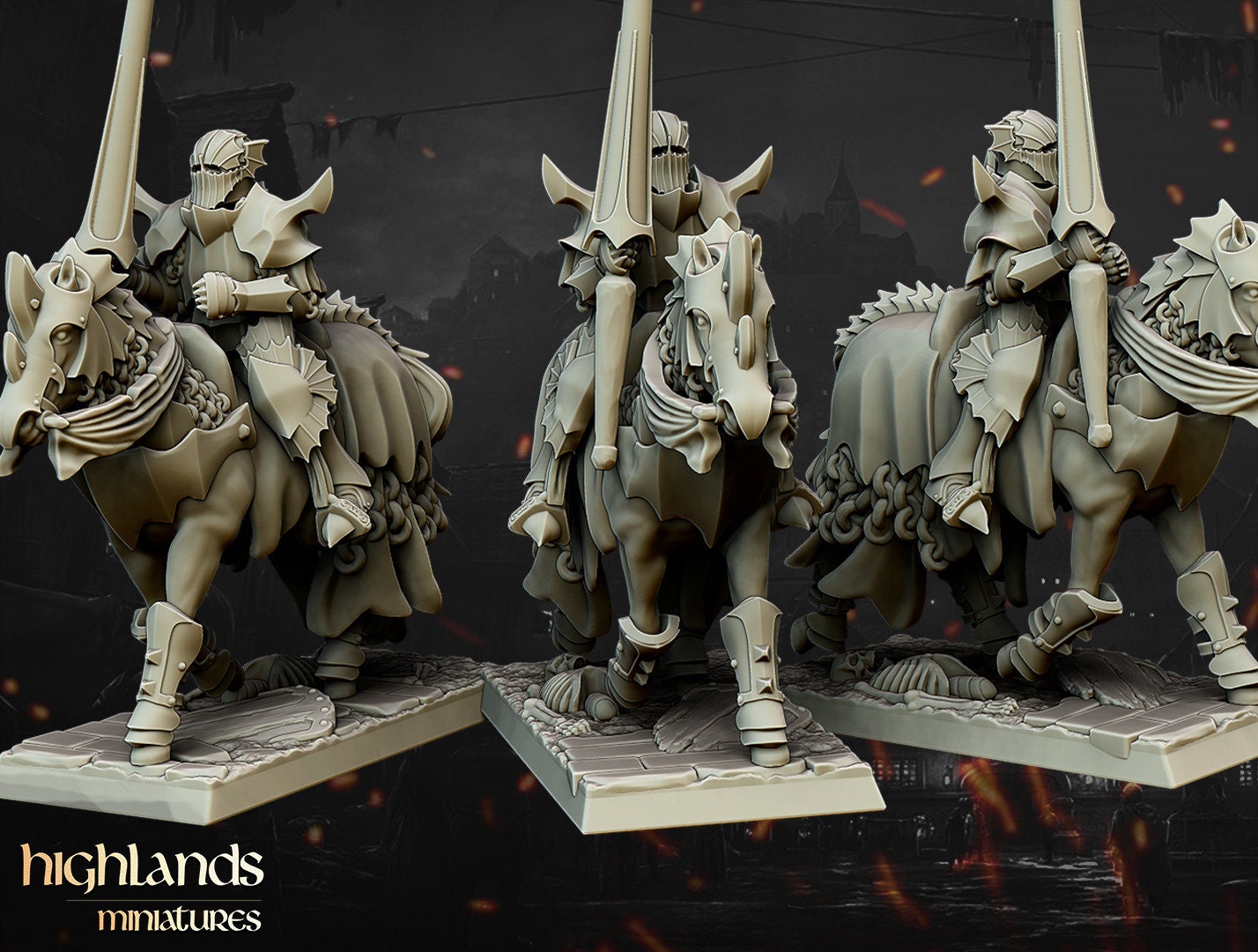 Transilvanya Vampire Knights (Mounted) | Transilvanya Army Collection | Highland Miniatures