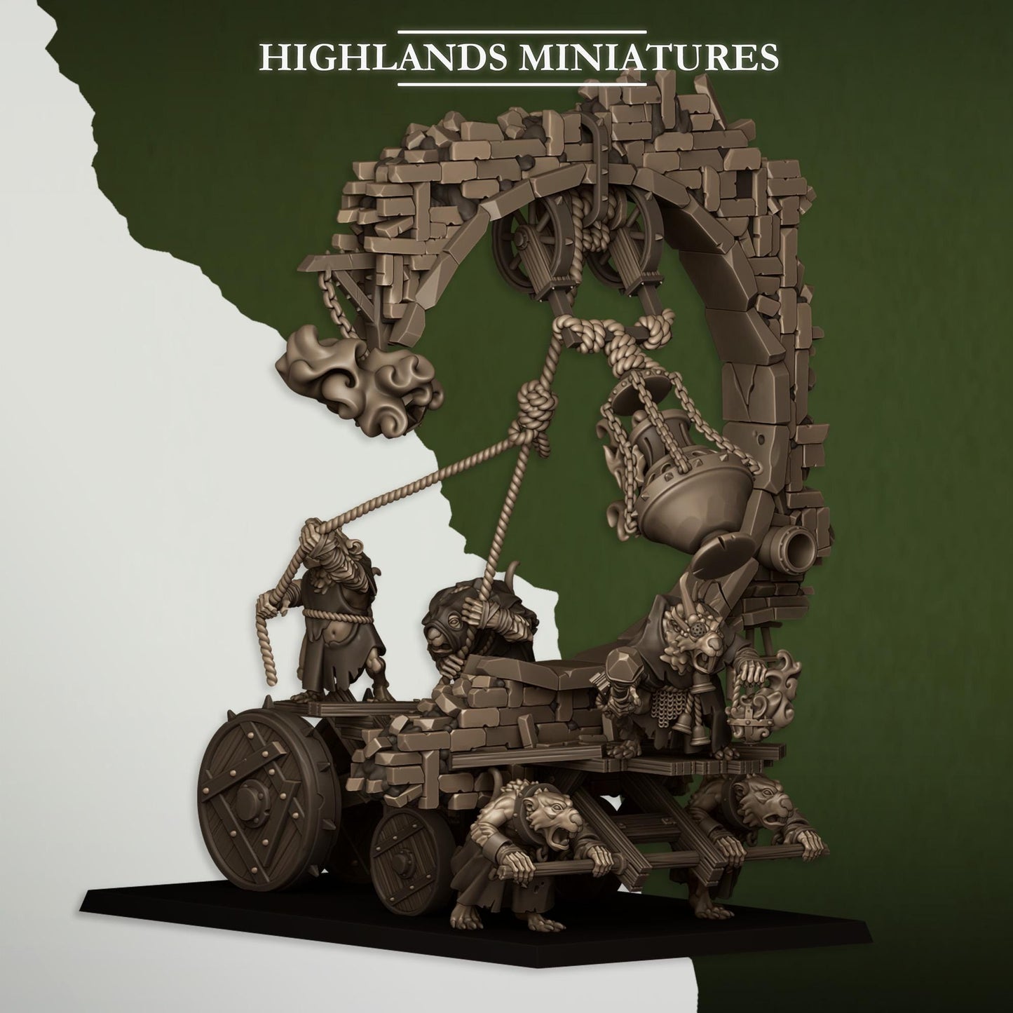 Sewer Rats Moving Bell & Censer | Sewer Rats Army Collection | Highland Miniatures