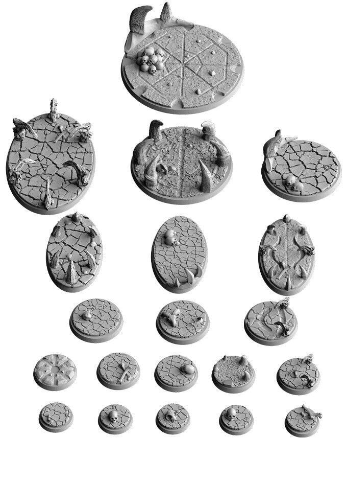 Heresy / Dark Magic Bases for Sci-Fi & Fantasy Wargaming