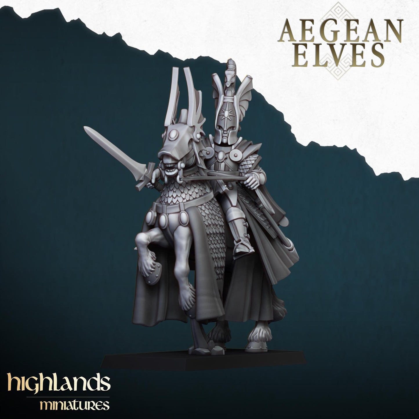 Aegean Elves Mounted General