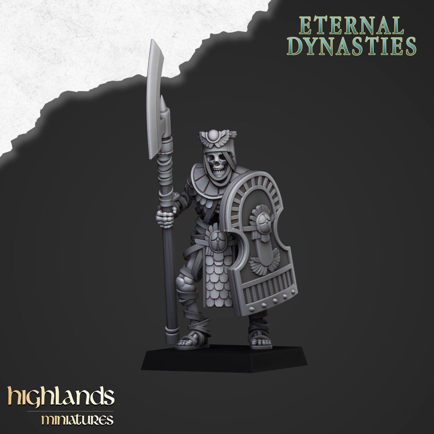 Eternal Dynasties Ancient Guard Warriors with Halberds