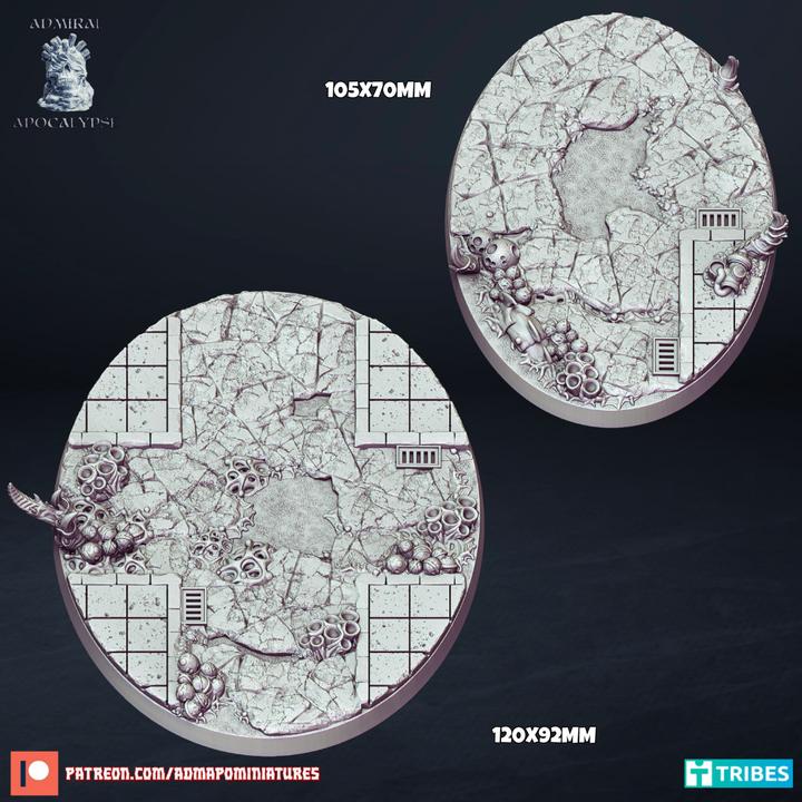 Alien Infestation Scenic Bases | Xenos Horror Sci-Fi Wargaming Bases | Admiral Apocalypse