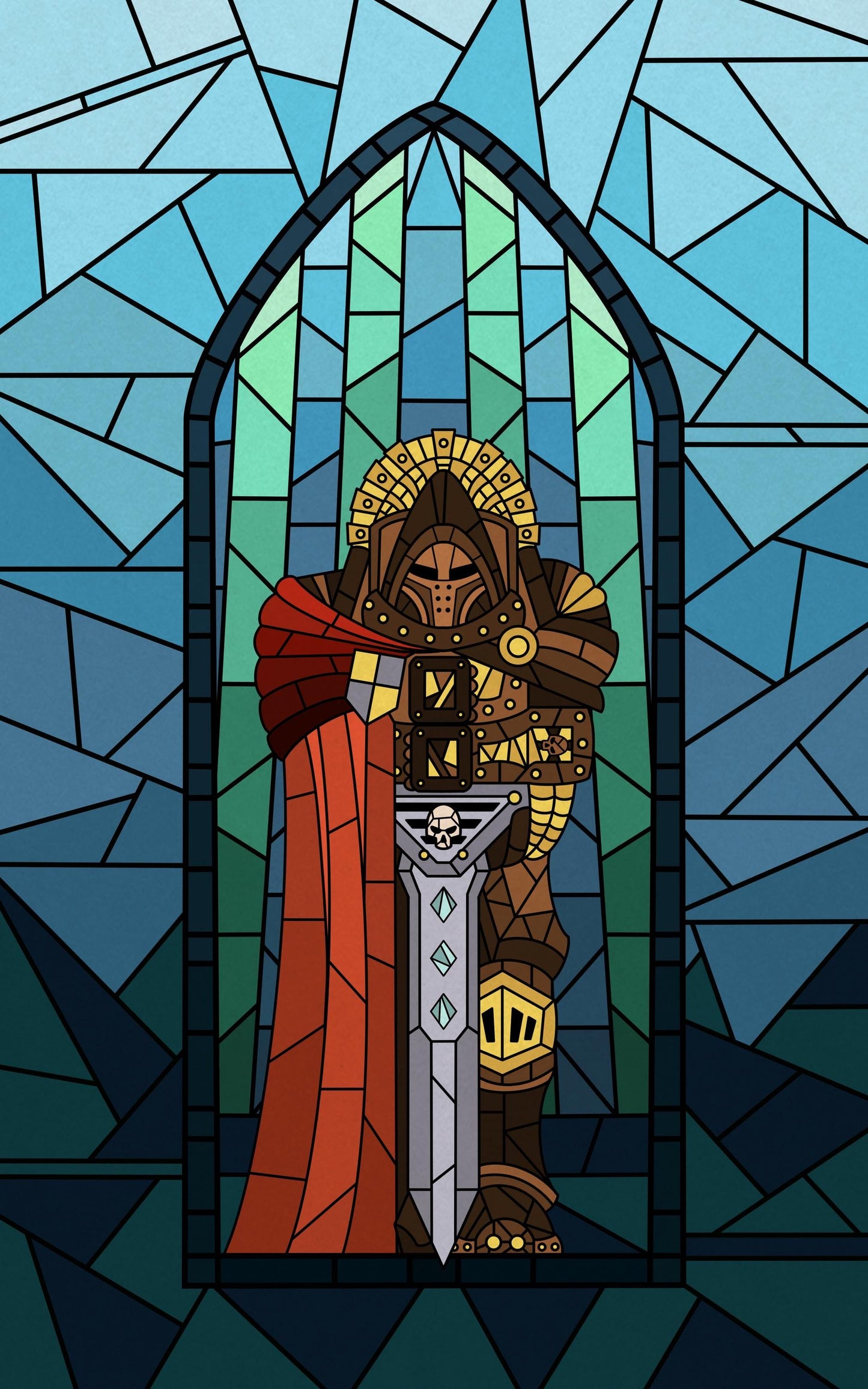 Gothic Stained Glass Walls for Wargaming Terrain building