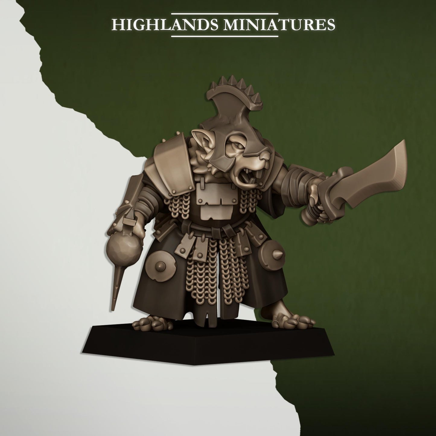Sewer Rats Vermin Lord | Sewer Rats Army Collection | Highland Miniatures