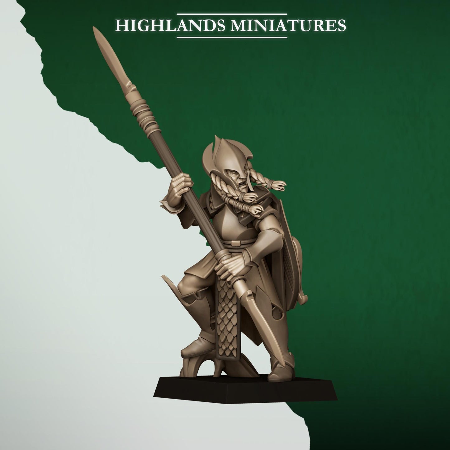 Feral Elves on foot with Spears
