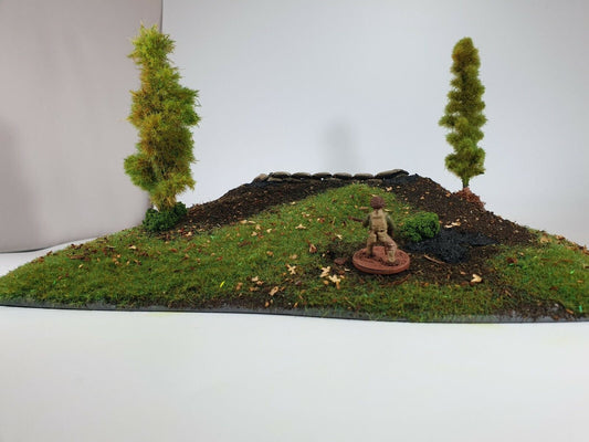 Hills with bunkers and trenches for WW2 Wargaming