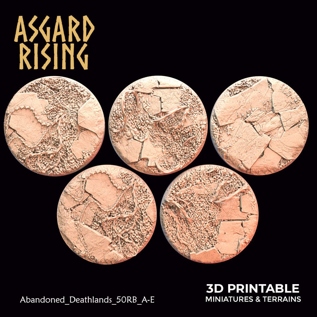 Stone Path 50mm bases for Fantasy Wargaming