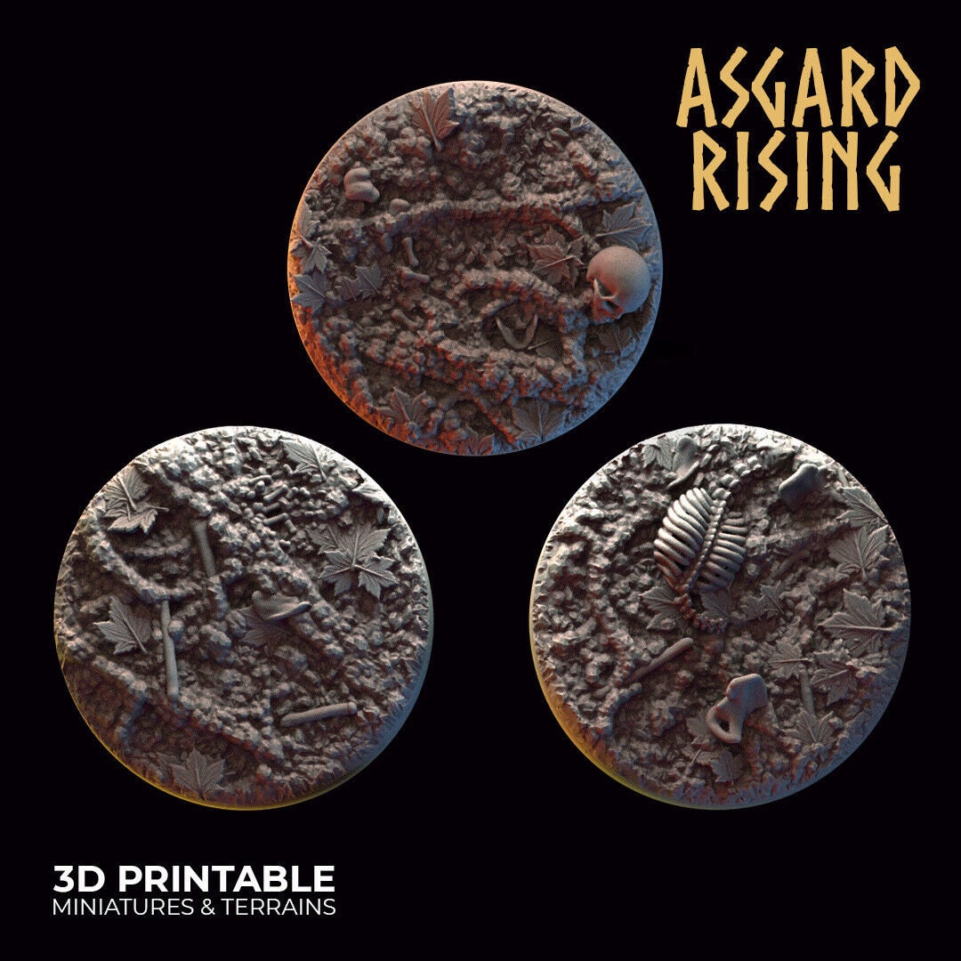 Ritual Death Grounds Scenic Bases for Fantasy Wargaming