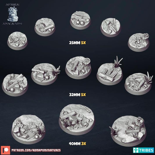 Voodoo Swamp Scenic Bases | Dark Fantasy Wargaming Bases | Admiral Apocalypse