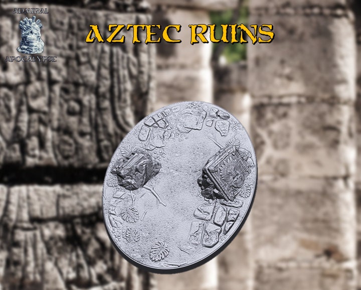 Aztec Scenic Bases | Mesoamerican Temple Wargaming Bases | Admiral Apocalypse
